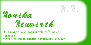 monika neuwirth business card